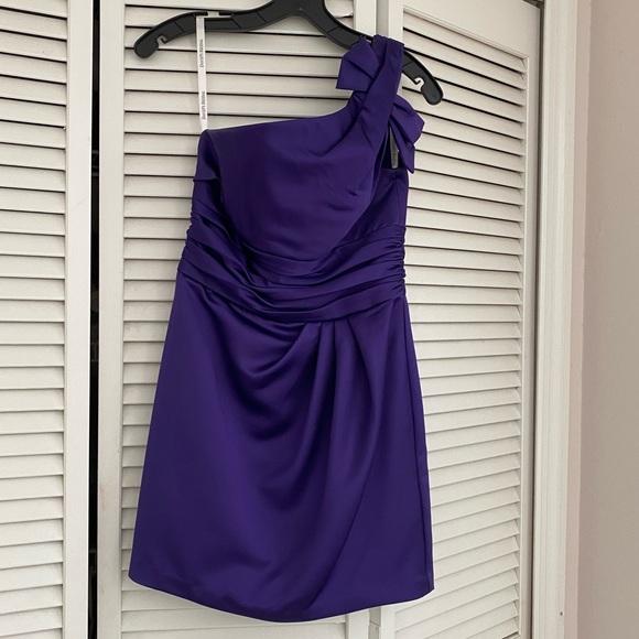 regency purple bridesmaid dresses david's bridal Mercer Dress in Navy XS main image 0